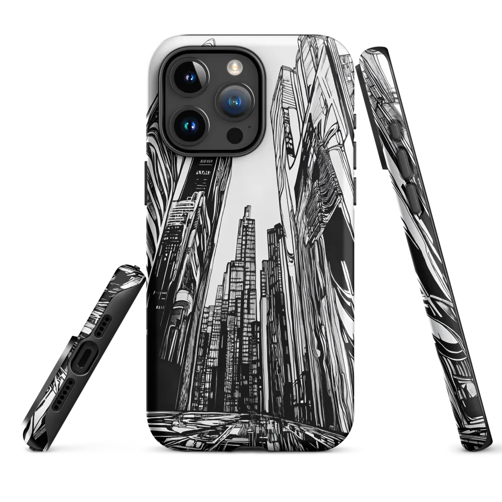 Urban Echoes: A Line Art Journey