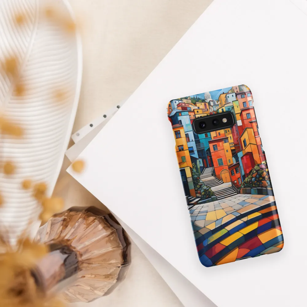 Vibrant Village: A Cubist Journey