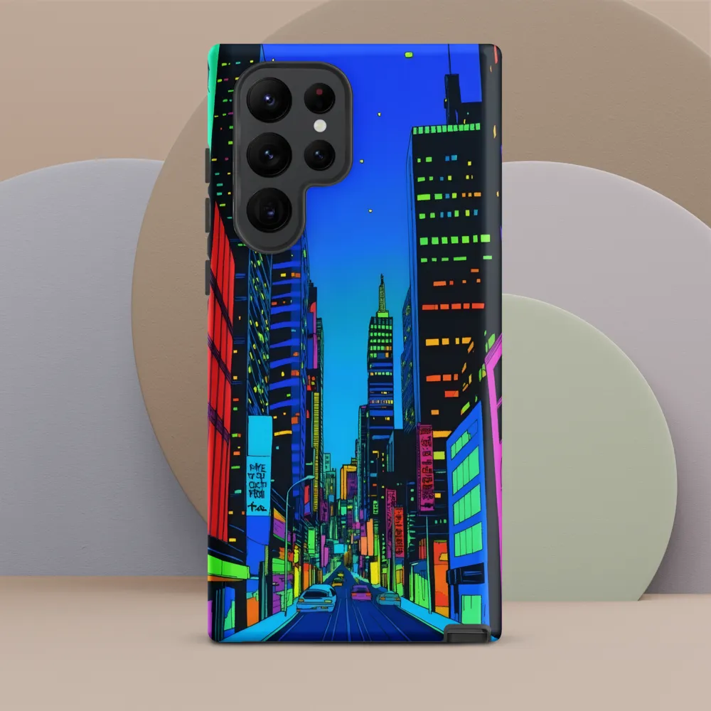 Neon Dreamscape: A Futuristic City at Dusk