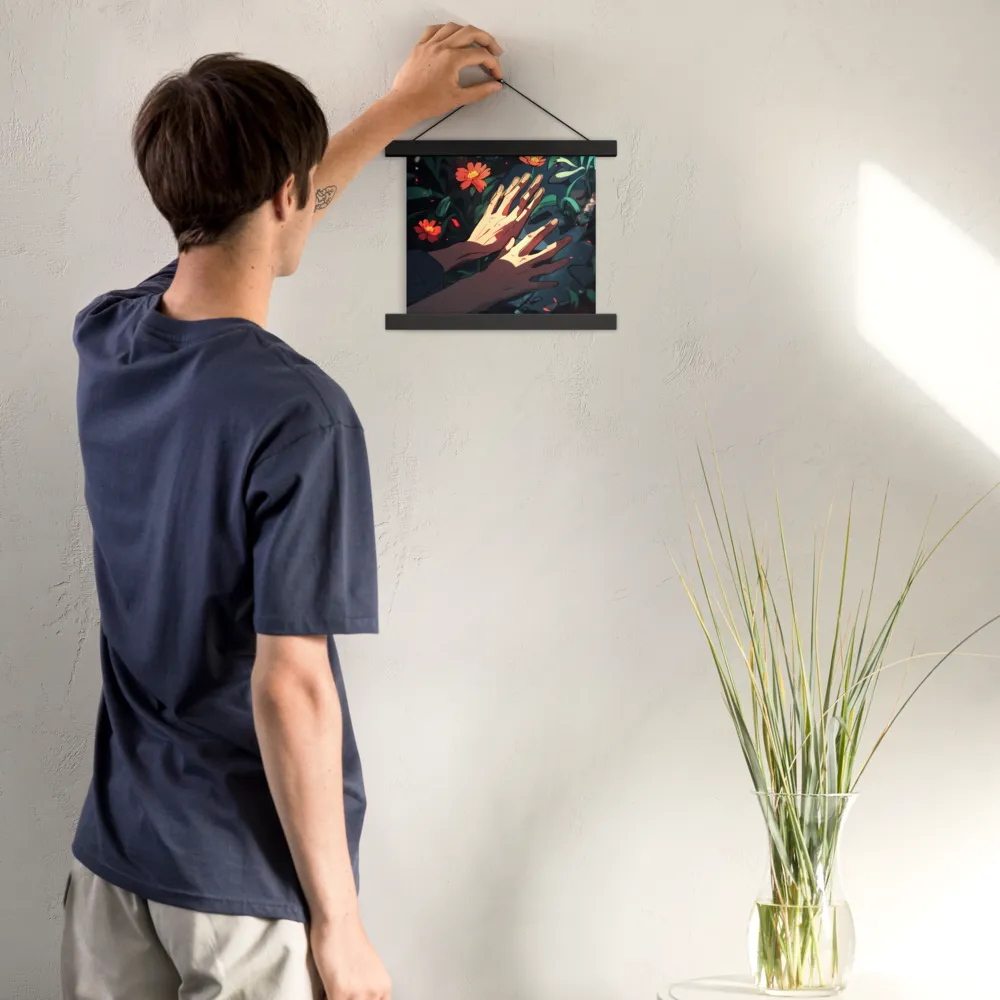 Whispers of Nature | Poster With Black Wood Hanger | 10″×10″