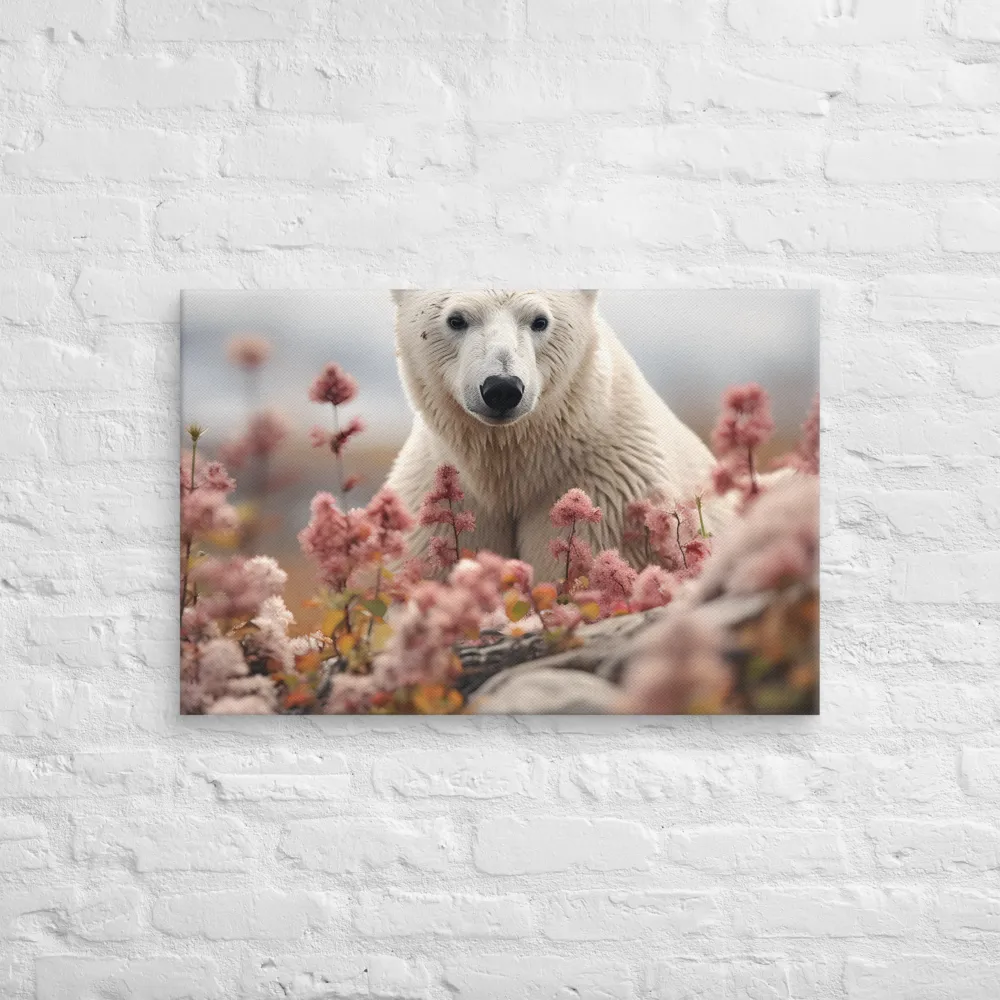 Curiosity Among Blooms: The Polar Bear