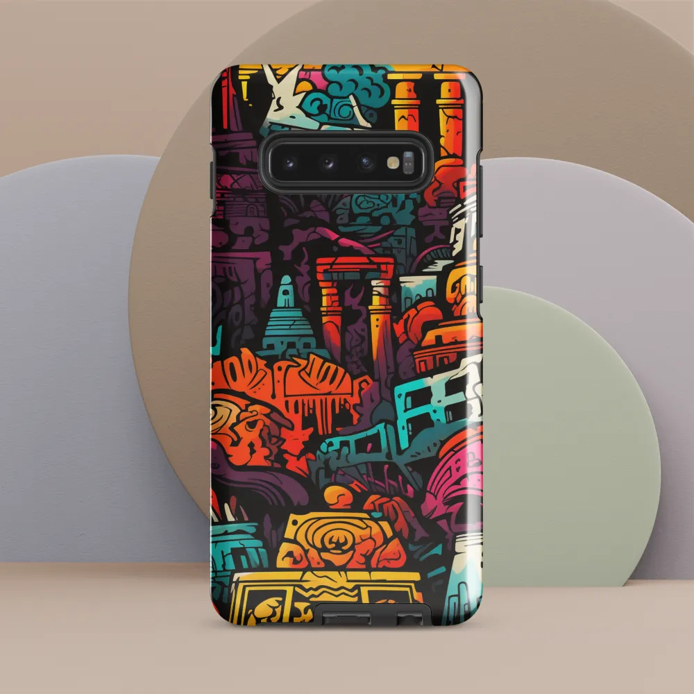 Vibrant Urban Surrealism | Phone Case |  S10 Plus | Tough Case | Glossy