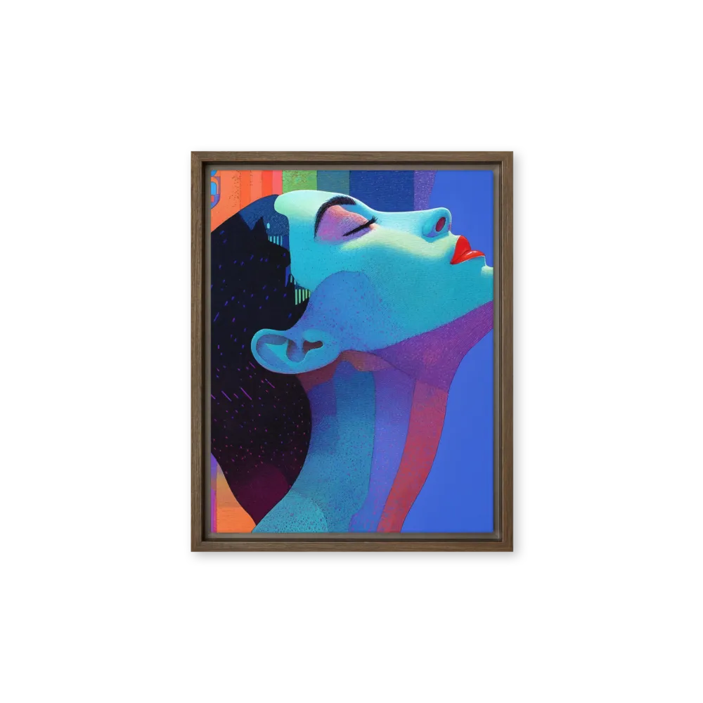 Ethereal Reverie | Canvas with Brown Frame | 11″×14″