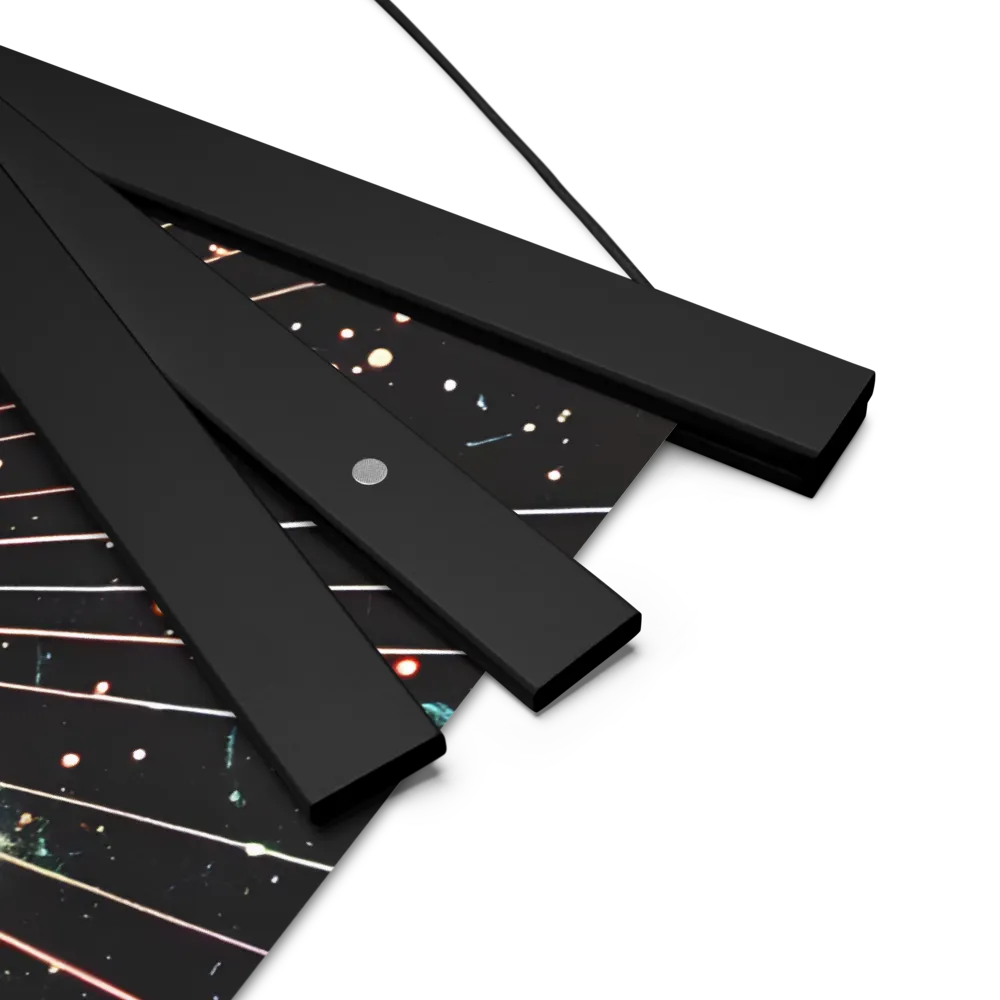 Ethereal Astronaut: A Journey Through the Cosmos | Poster With Black Wood Hanger | 18″×18″
