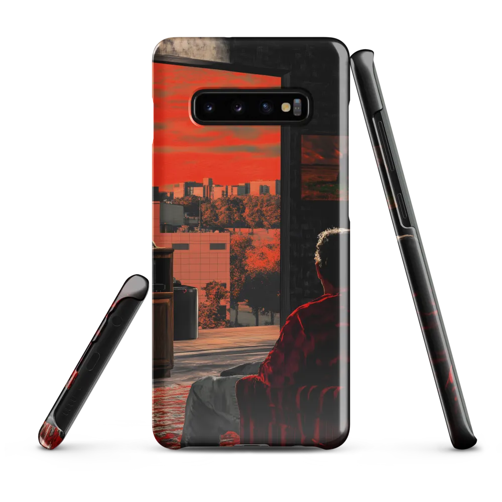 Gaze into the Ember Horizon | Phone Case |  S10 Plus | Snap Case | Glossy