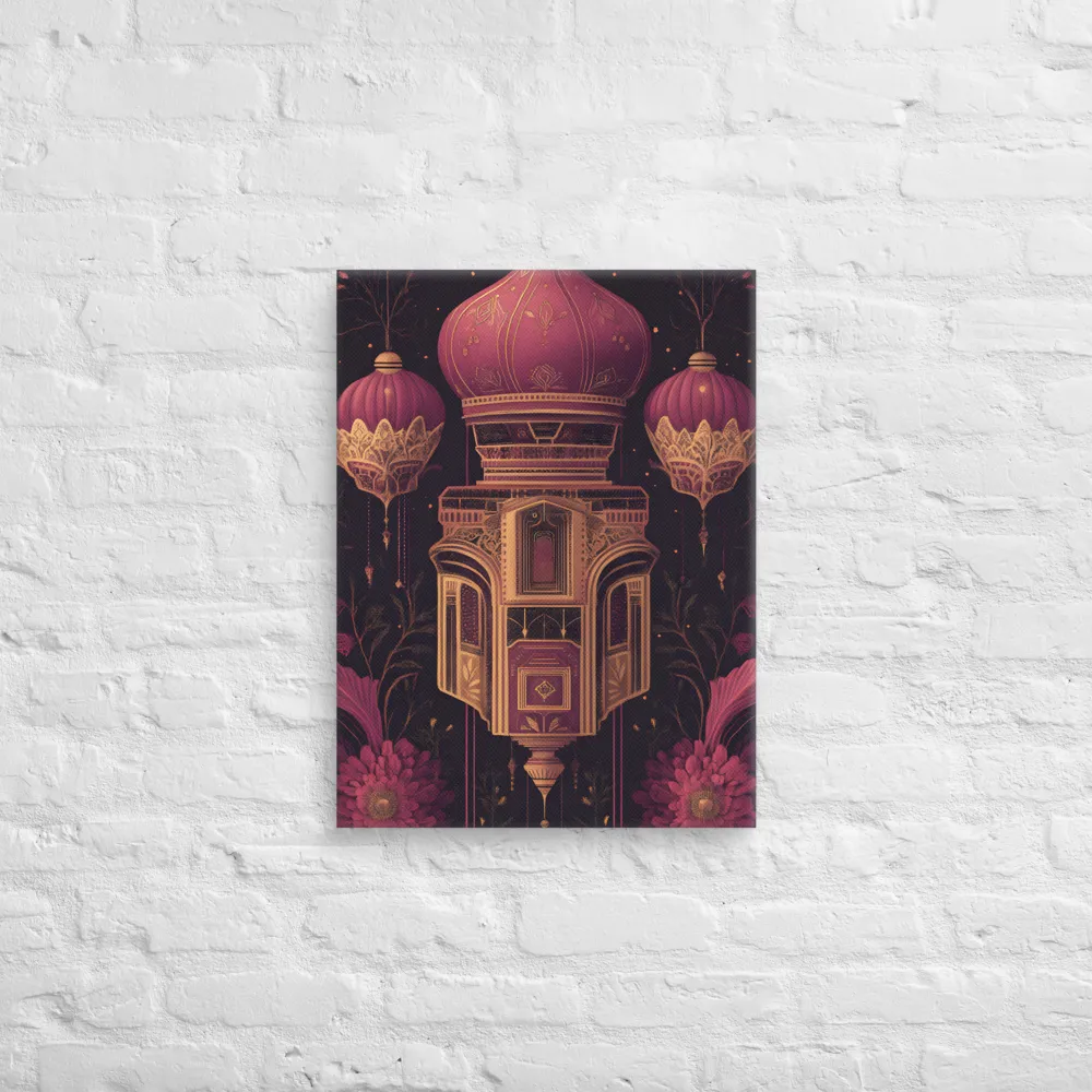 Ornate Harmony: A Digital Floral Architecture | Canvas | 18″×24″