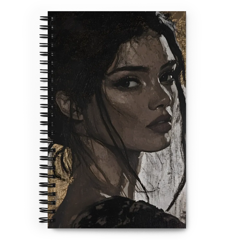 Mysterious Gaze | Spiral Notebook