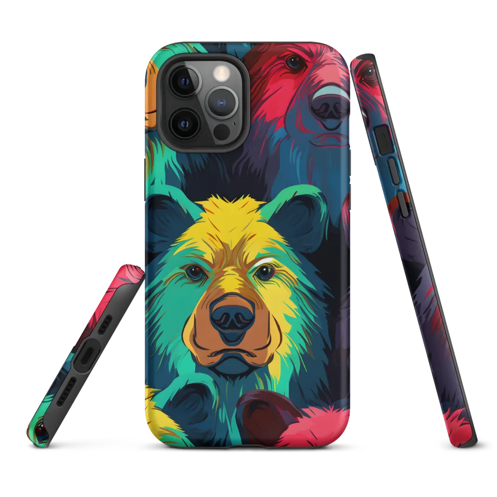 The Colorful Essence of Bears | Phone Case |  12 Pro Max | Tough Case | Matte