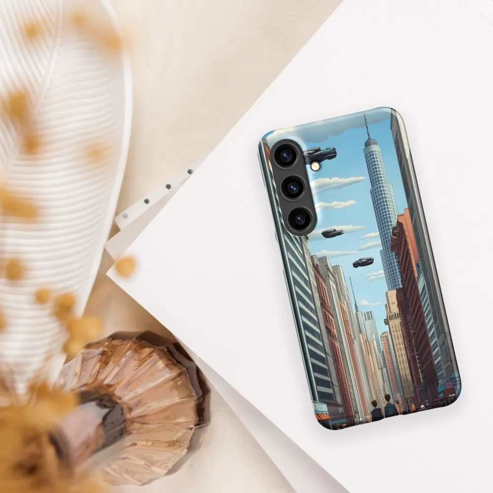 Futuristic Stroll through the Urban Skyline