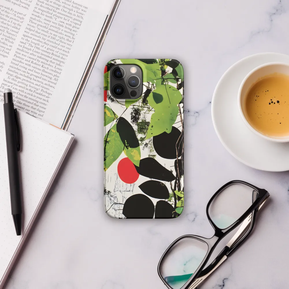 Nature's Geometry: A Contemporary Collage | Phone Case |  12 Pro Max | Snap Case | Matte