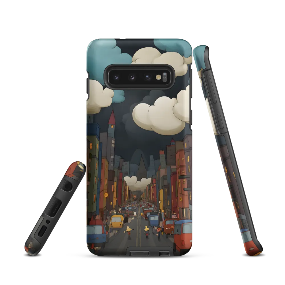 Urban Symphony: A City Awakens at Dusk | Phone Case |  S10 | Tough Case | Matte