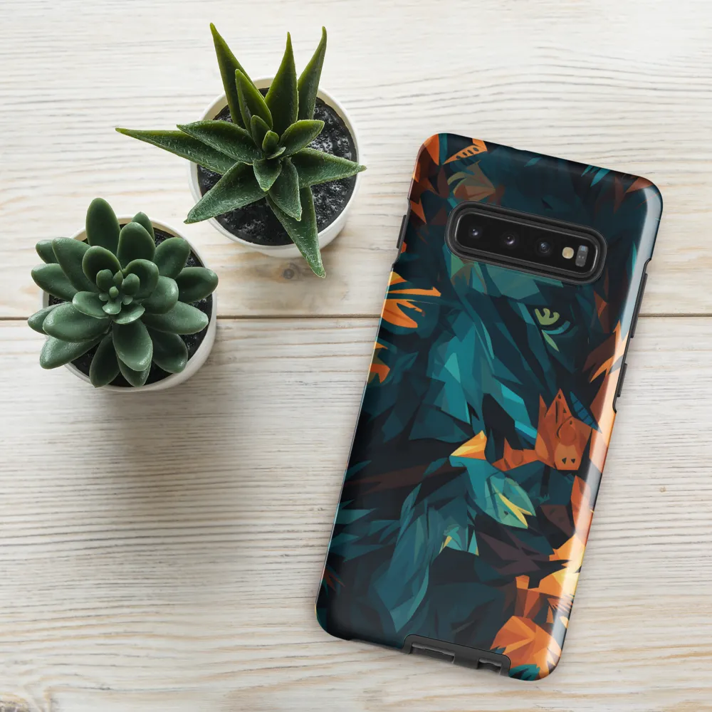 Wild Fusion: The Abstract Wolf | Phone Case |  S10 Plus | Tough Case | Glossy