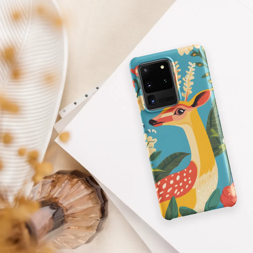 Serene Majesty: A Vibrant Deer Amidst Flora