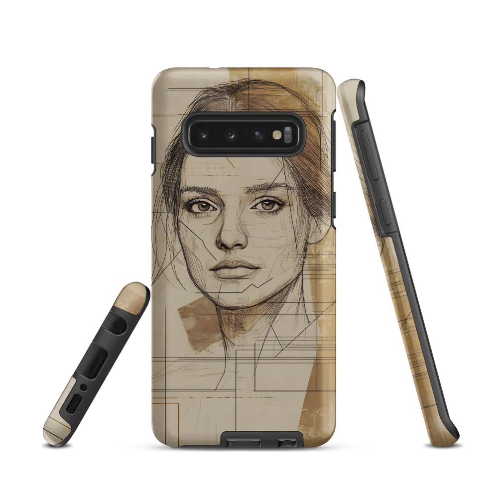 Geometric Elegance: A Modern Portrait