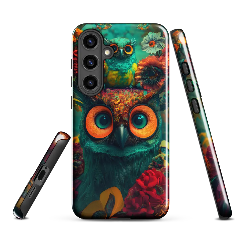 Majestic Harmony: The Floral Owl