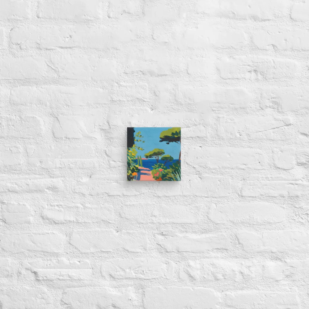 Coastal Garden Path 
 Canvas | 6″x 6″