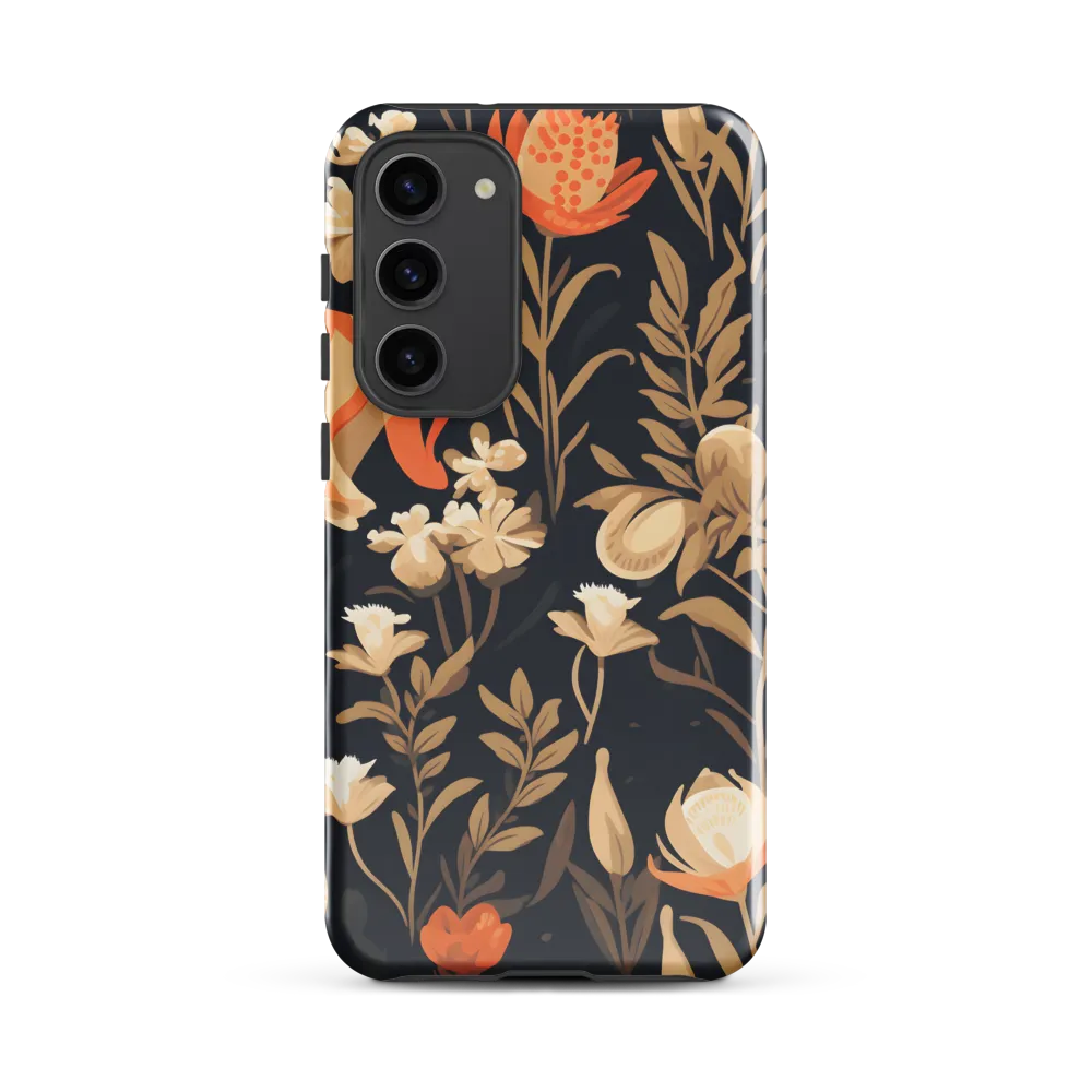 Floral Harmony: A Dance in the Dark