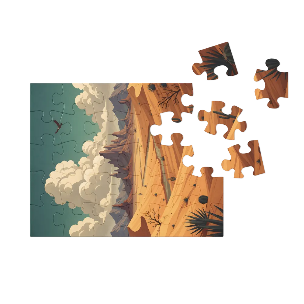 Desert Vista 
 Jigsaw Puzzle in Tin Box