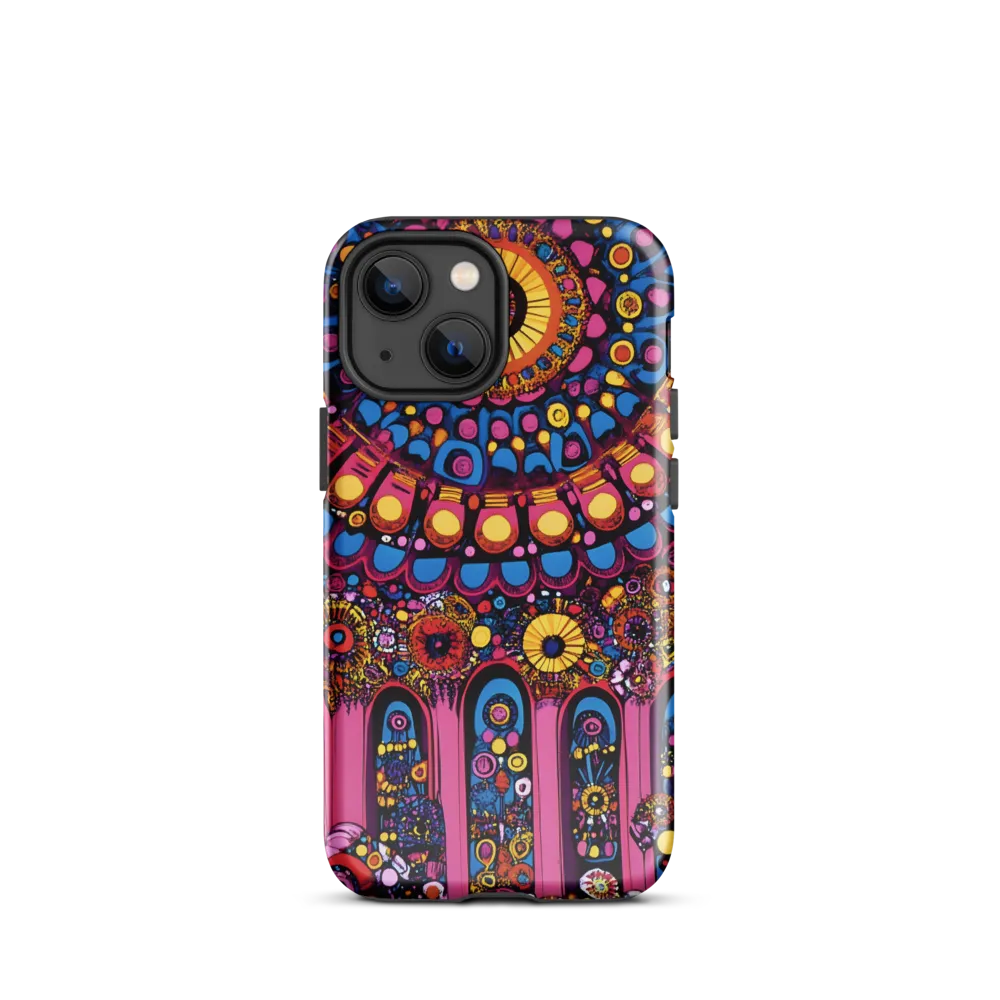 Whimsical Mandala Symphony | Phone Case |  13 mini | Tough Case | Glossy