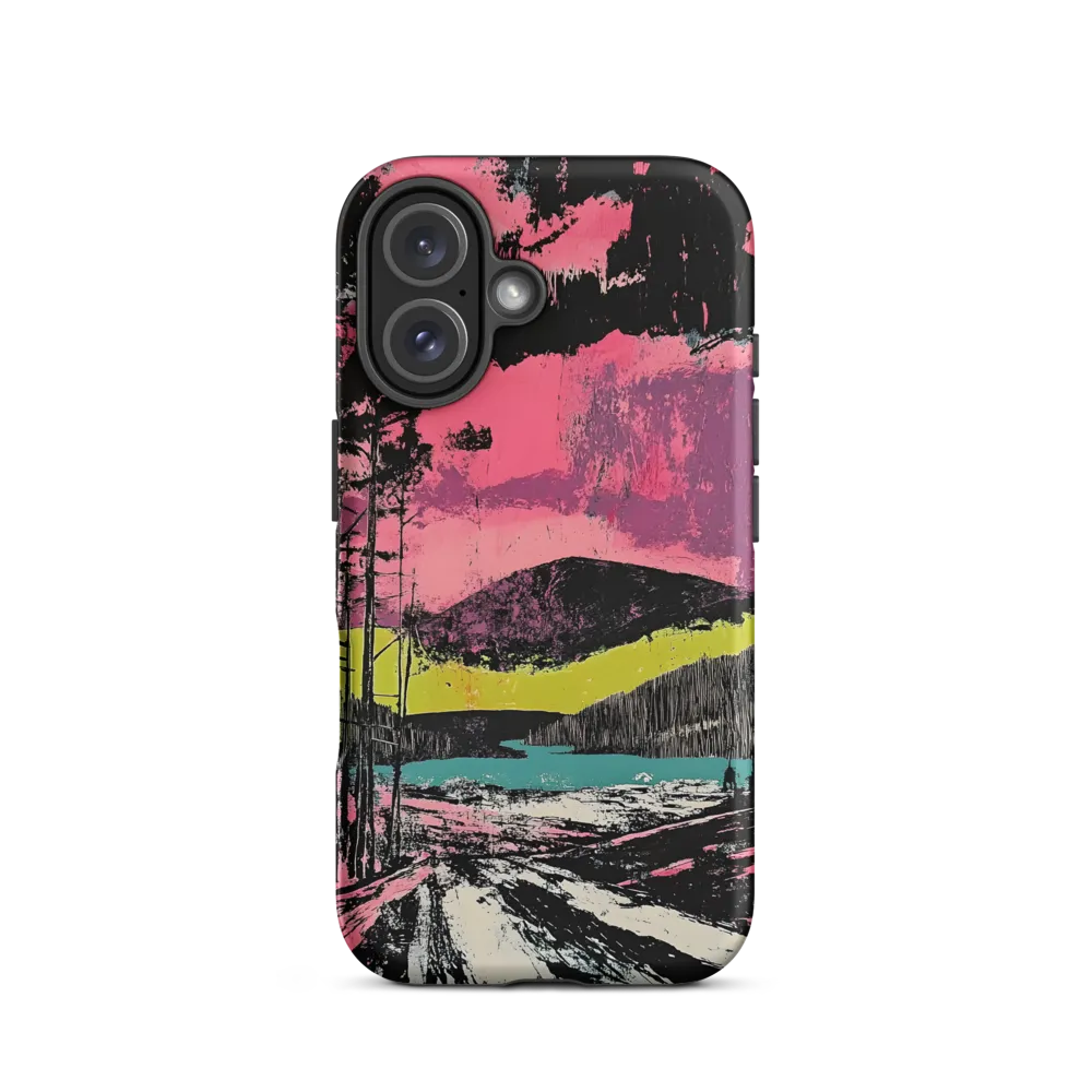 Vibrant Horizons: A Landscape in Contrast | Phone Case