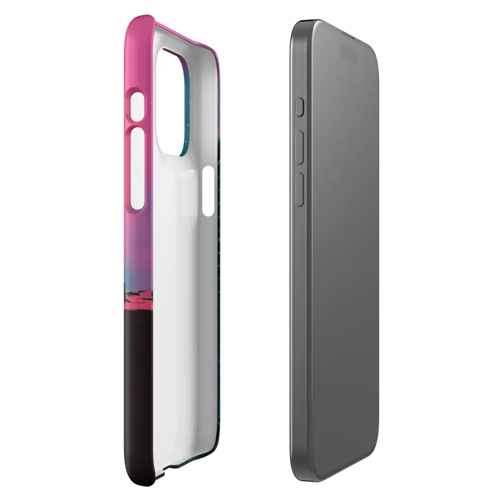 Neon Horizon | Phone Case |  15 Pro Max | Snap Case | Glossy