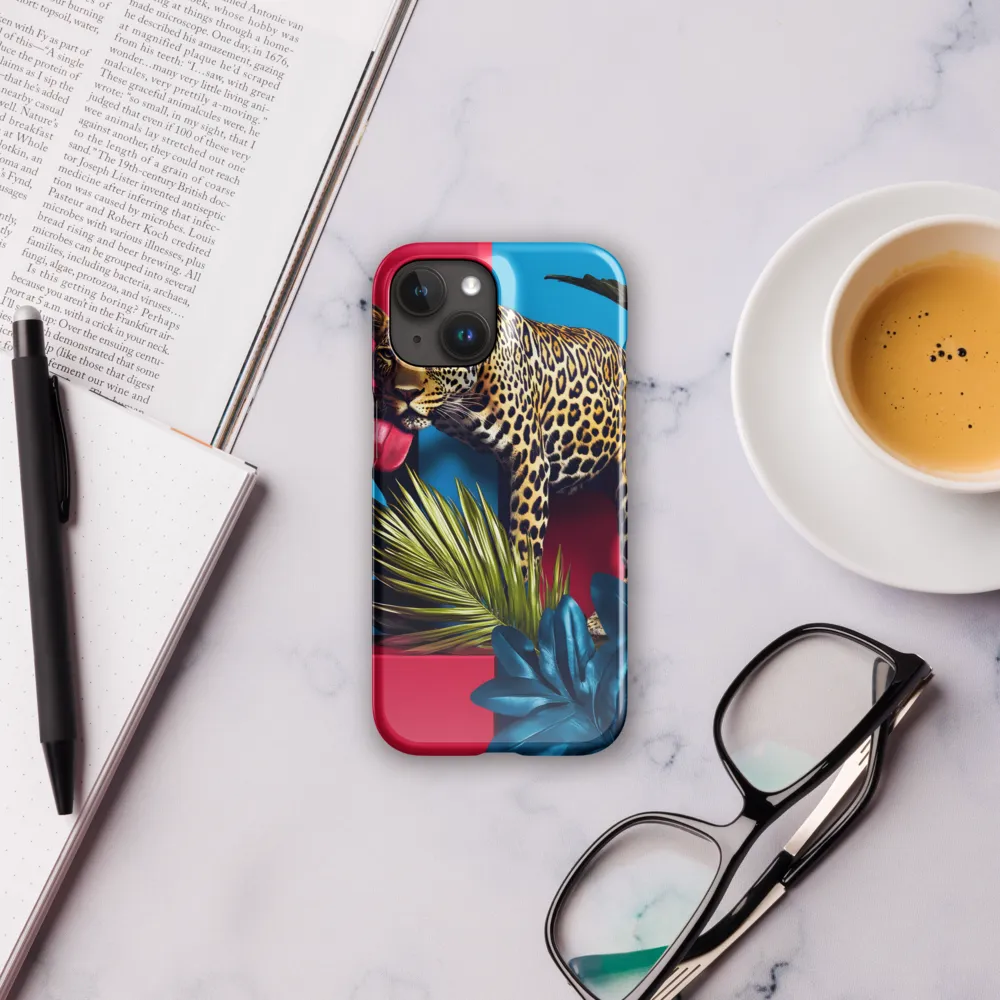 Playful Leopard in Vibrant Paradise