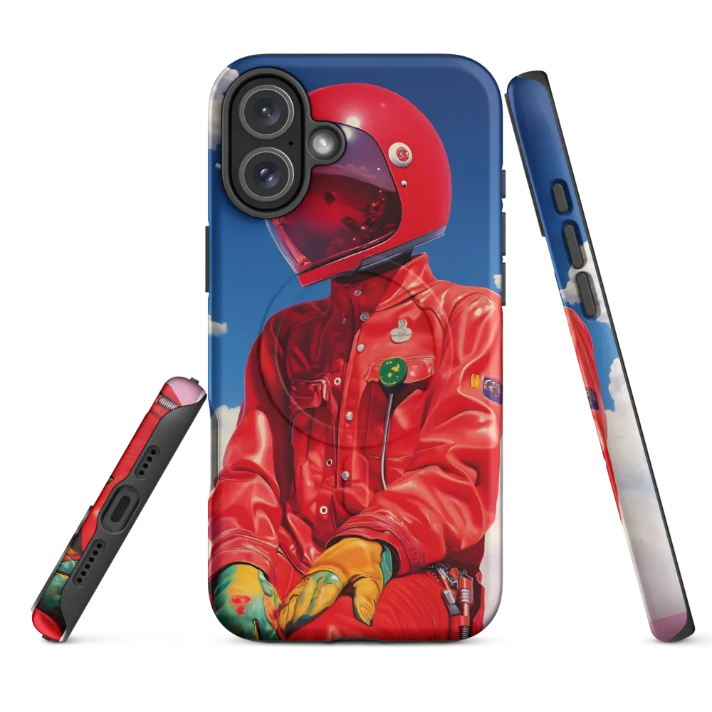 Astronaut in Crimson