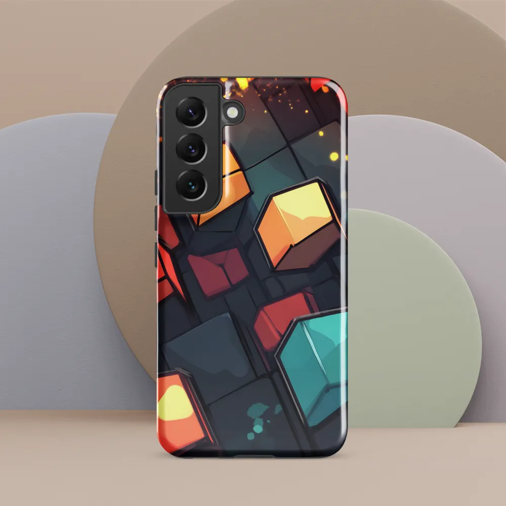 Illuminated Geometry | Phone Case |  S22 | Tough Case | Glossy