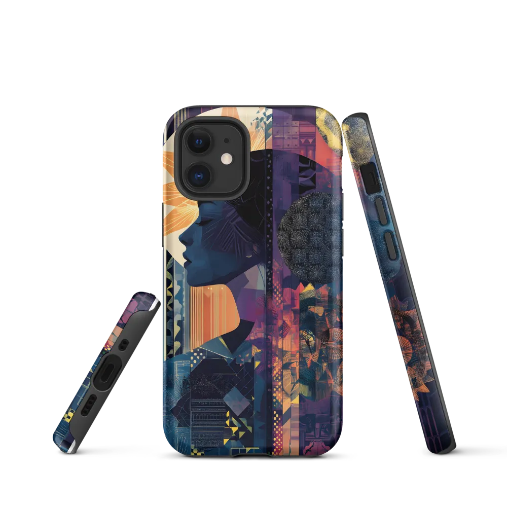 Whispers of Nature: A Modern Profile | Phone Case |  12 mini | Tough Case | Matte