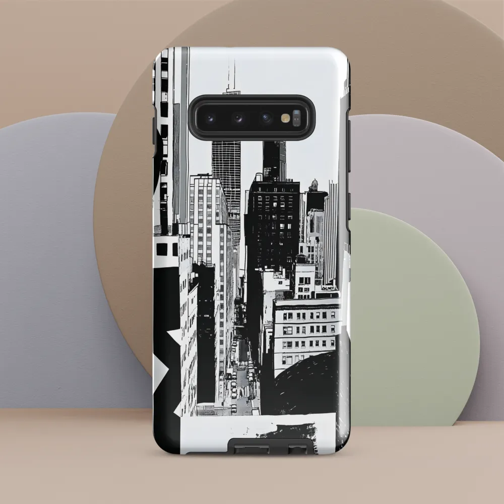 Urban Monochrome: A Contemporary Cityscape | Phone Case |  S10 Plus | Tough Case | Glossy