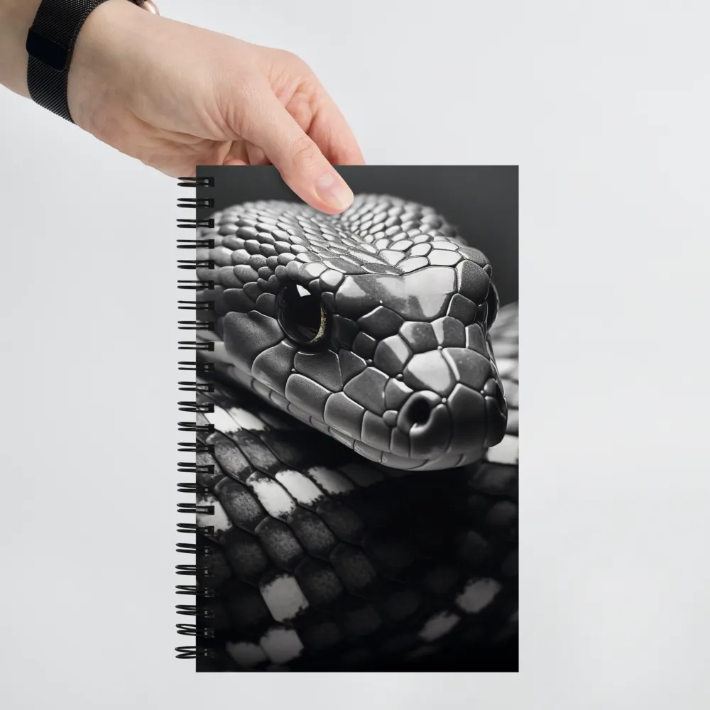 Enigmatic Elegance of the Serpent | Spiral Notebook