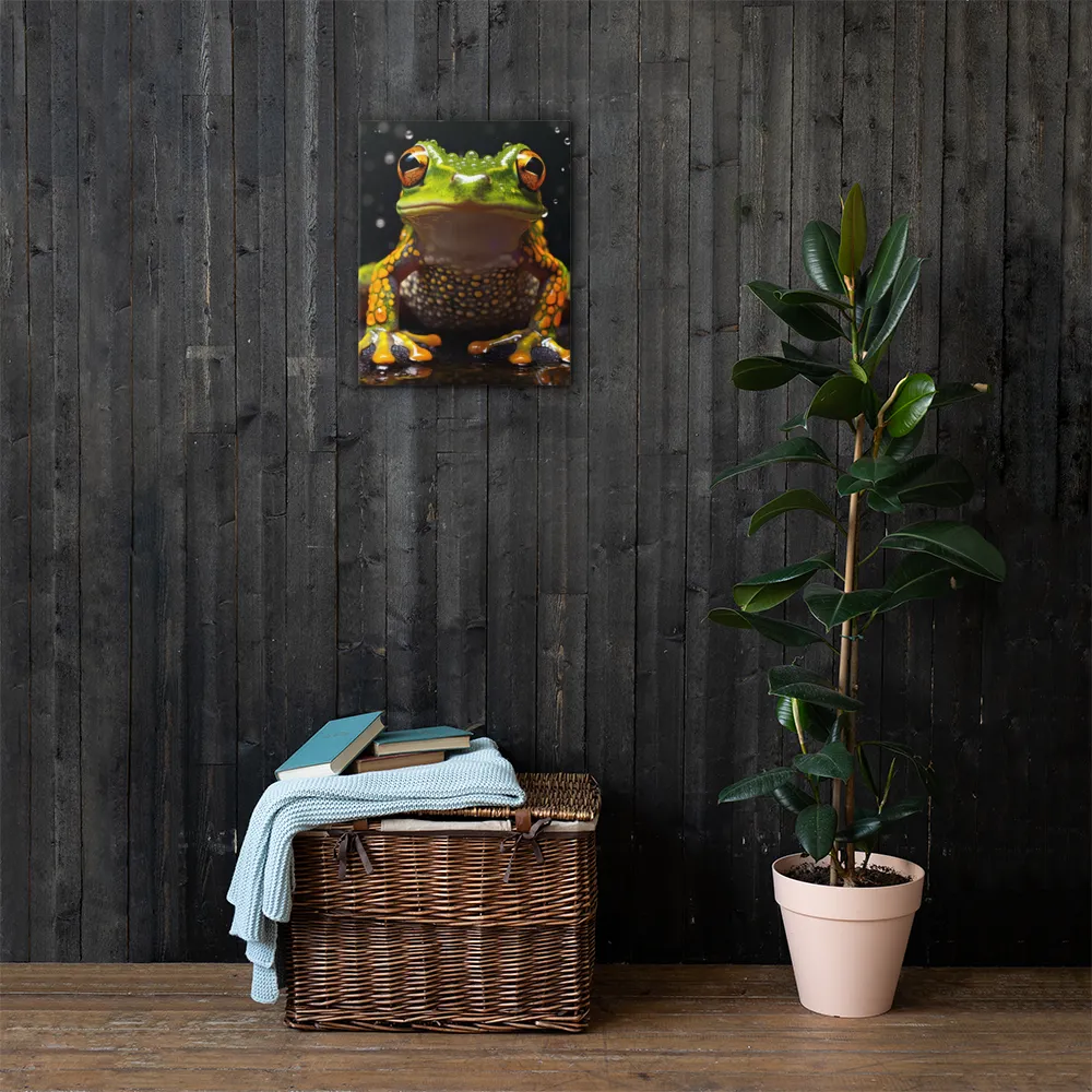 Emerald Elegance: The Frog in Focus