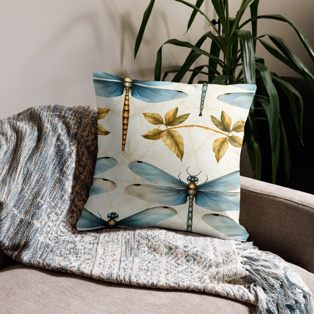 Ethereal Dance of Dragonflies | Pillow & Pillow Case | Multiple Sizes