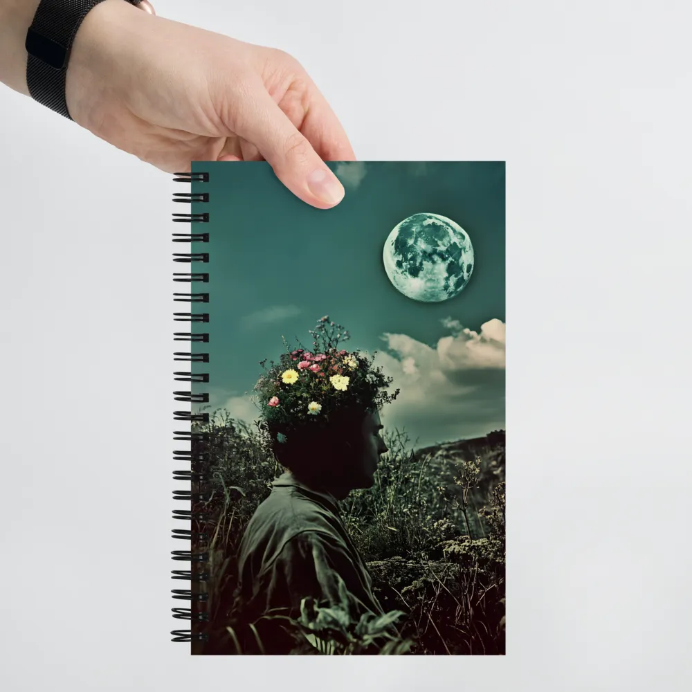 Moonlit Blossom | Spiral Notebook