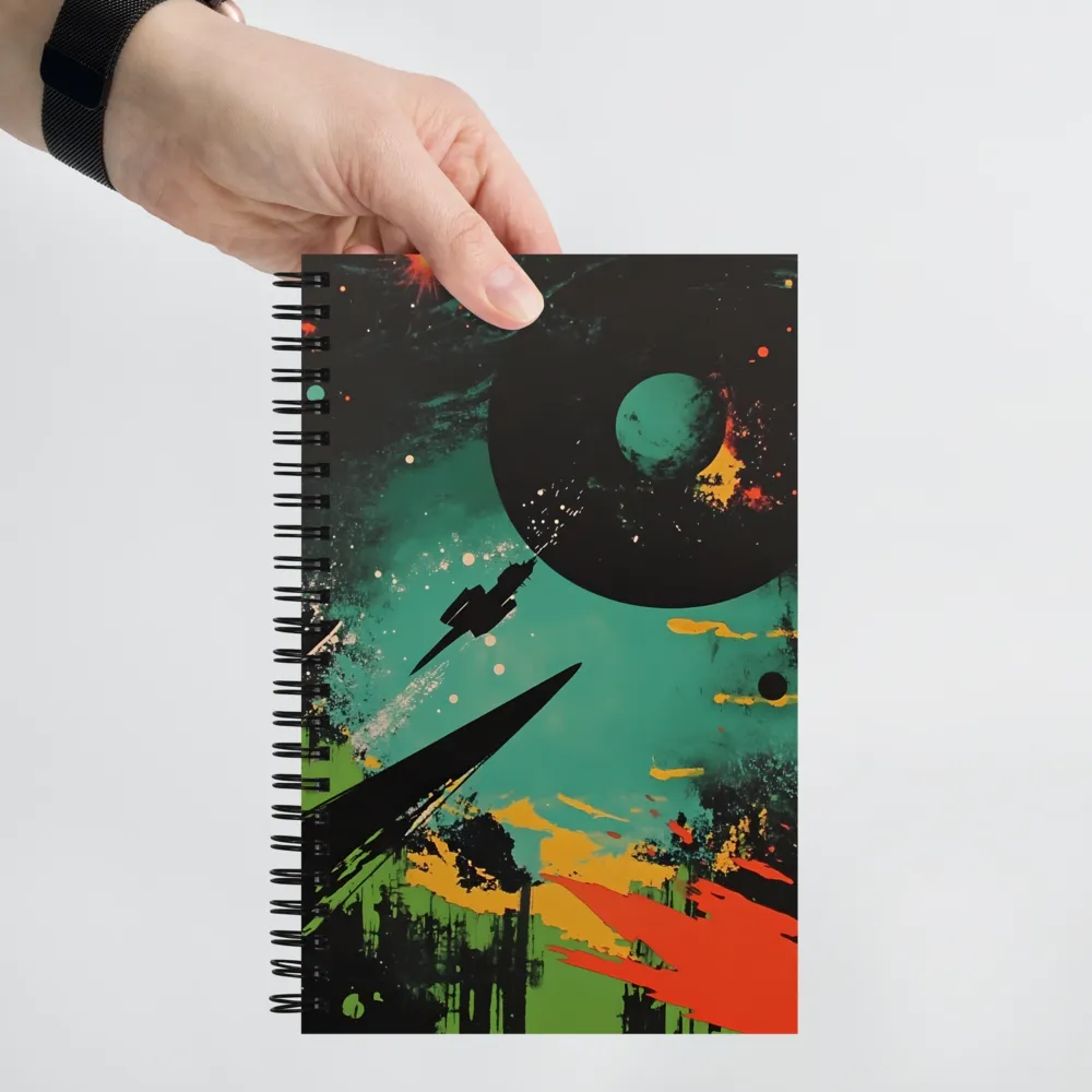 Journey Through the Cosmic Canvas | Spiral Notebook