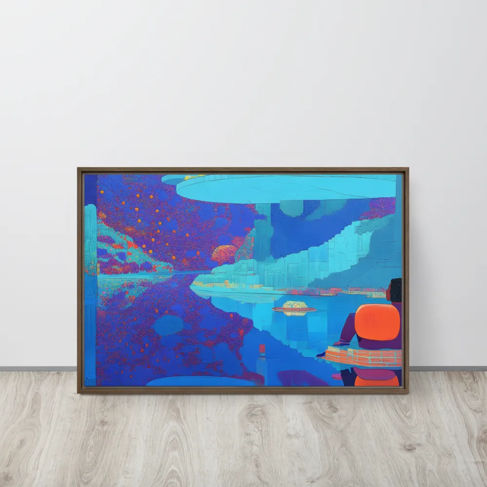 Reflections of Serenity | Canvas with Brown Frame | 20″×30″