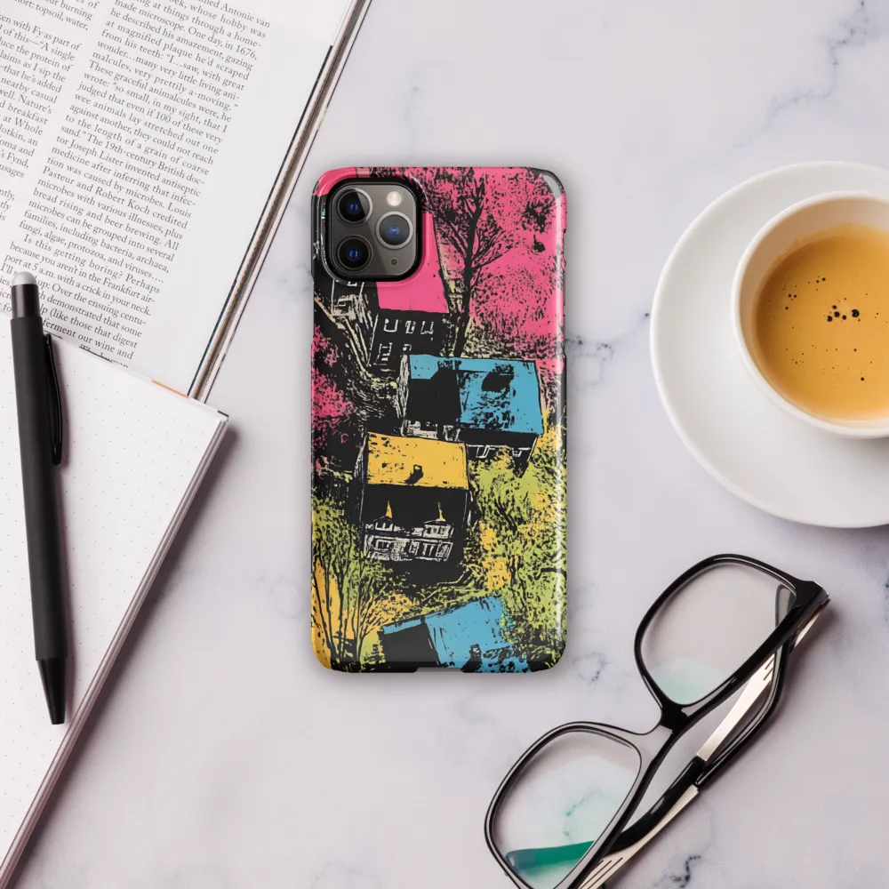 Whimsical Rooftops: A Colorful Landscape | Phone Case |  11 Pro Max | Snap Case | Glossy