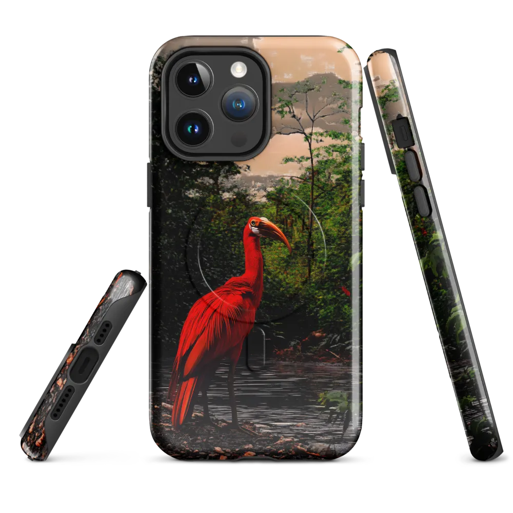 Enigmatic Elegance: The Scarlet Observer