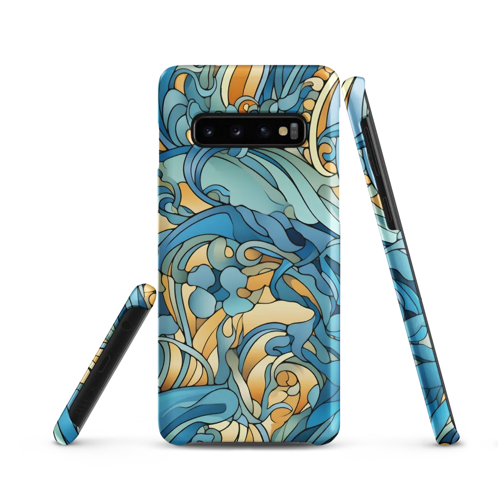 Dancing Waves of the Ocean | Phone Case |  S10 | Snap Case | Matte