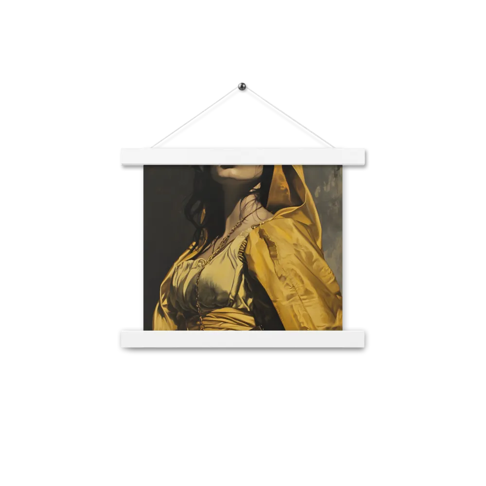 Veiled Confidence | Poster With White Wood Hanger | 10″×10″