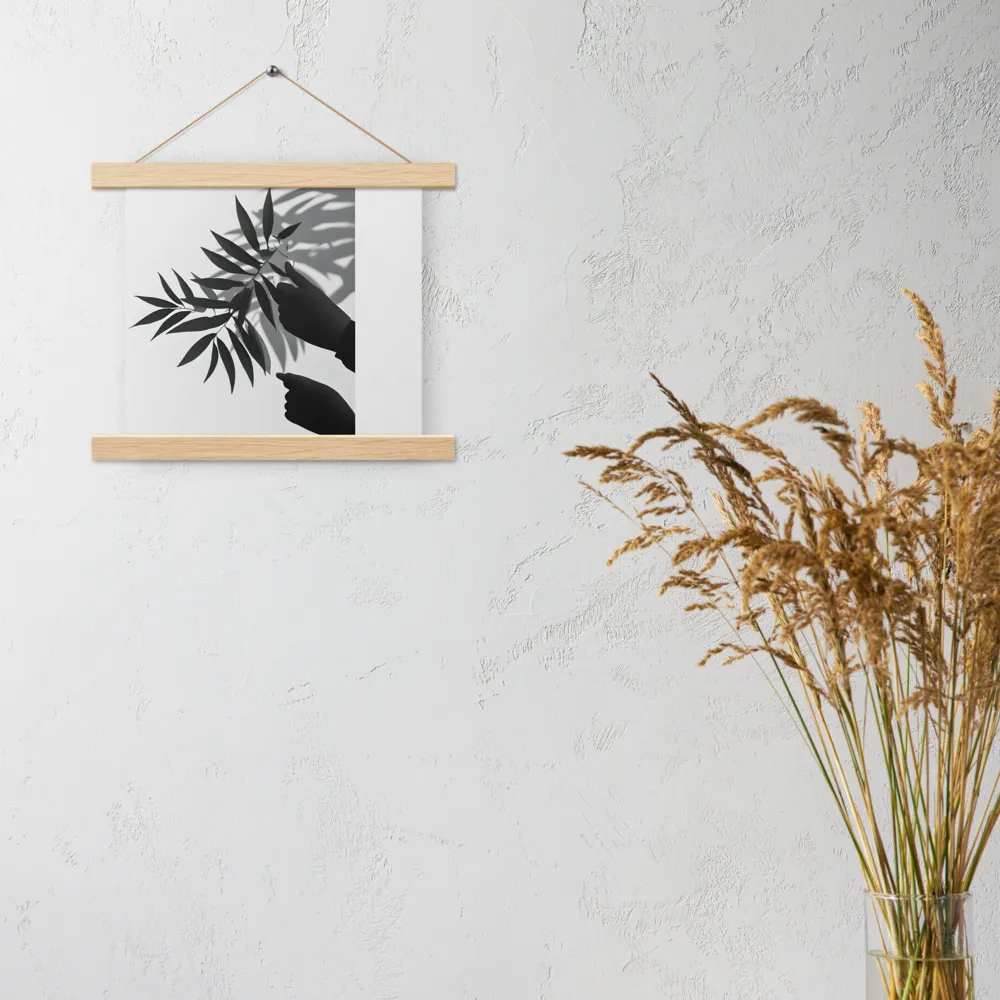 Whispers of Nature | Poster With Oak Wood Hanger | 10″×10″