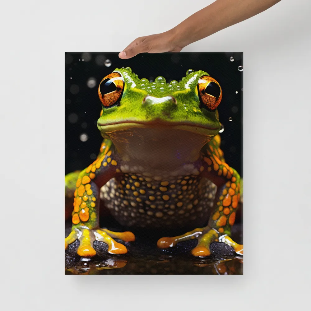 Emerald Elegance: The Frog in Focus