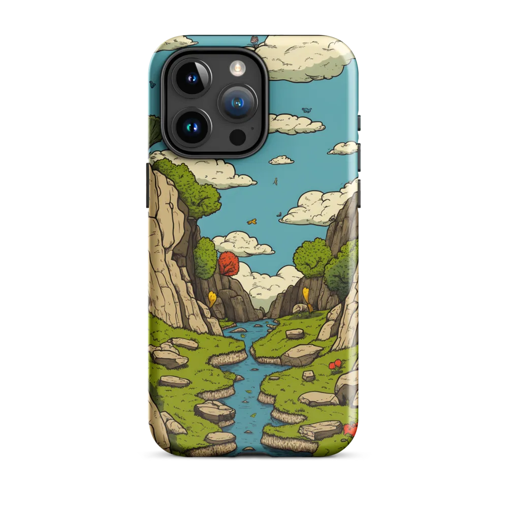 Whimsical Serenity: A Canyon Landscape