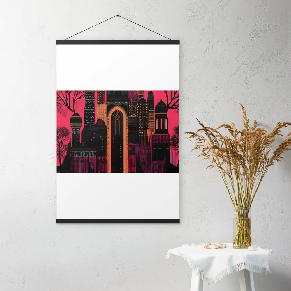 Urban Reverie | Poster With Black Wood Hanger | 24″×36″