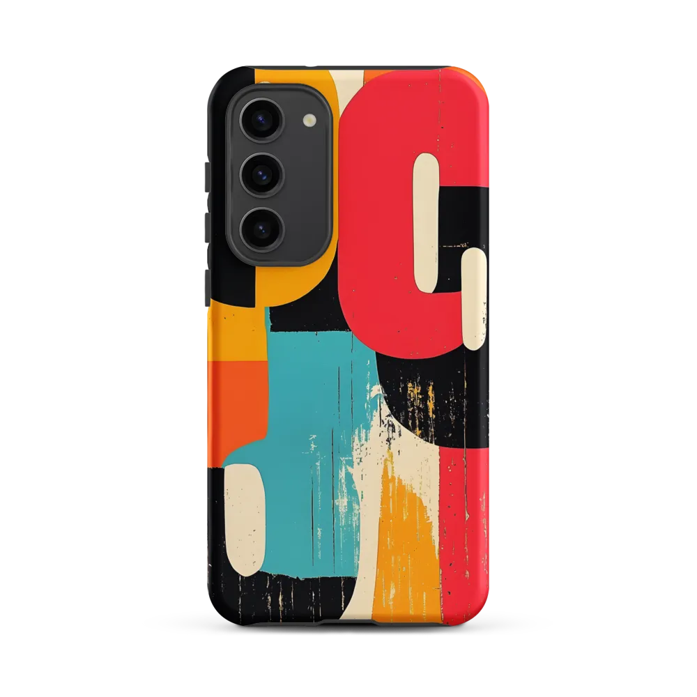 Colorful Curves: Numbers in Harmony | Phone Case |  S23 Plus | Tough Case | Matte