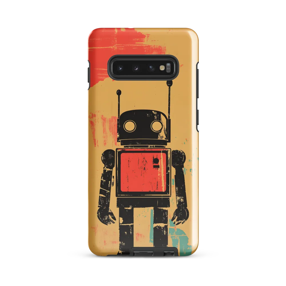 The Retro Robot | Phone Case |  S10 Plus | Tough Case | Glossy