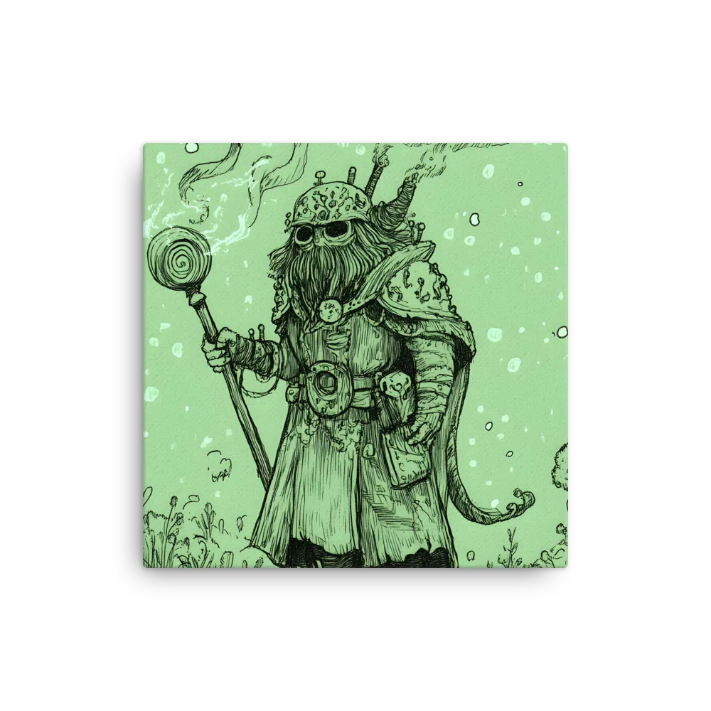 The Enigmatic Wizard | Thin Canvas | 16″×16″