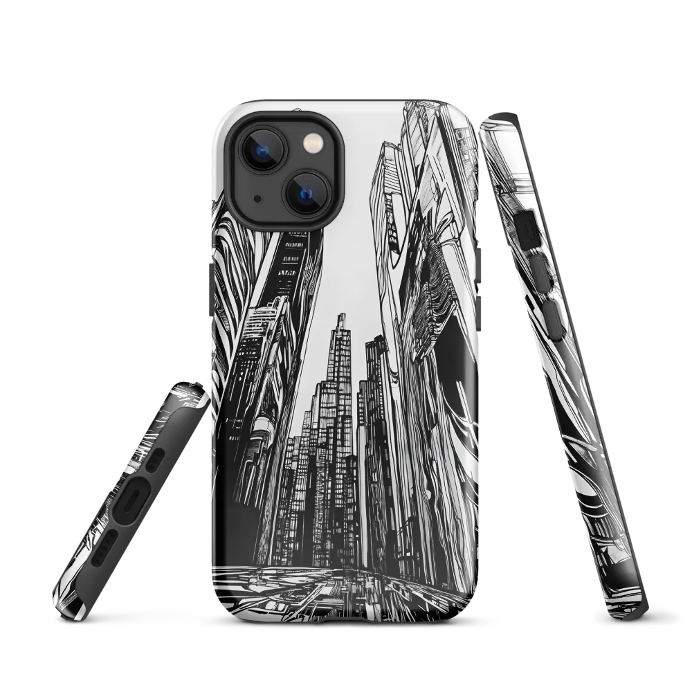 Urban Echoes: A Line Art Journey