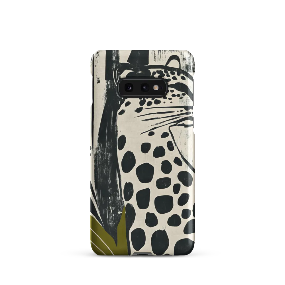 Leopard in Silhouette: A Modern Appeal | Phone Case |  S10e | Snap Case | Matte