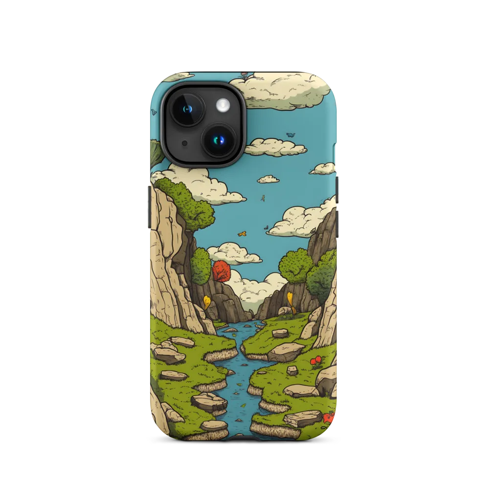 Whimsical Serenity: A Canyon Landscape